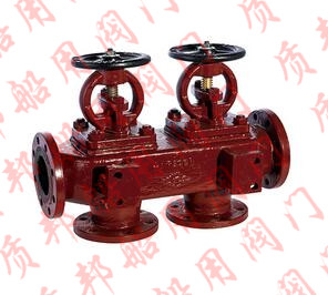 GB/T1855-93 船用法蘭鑄鐵單排雙聯(lián)截止止回閥箱R、RS型